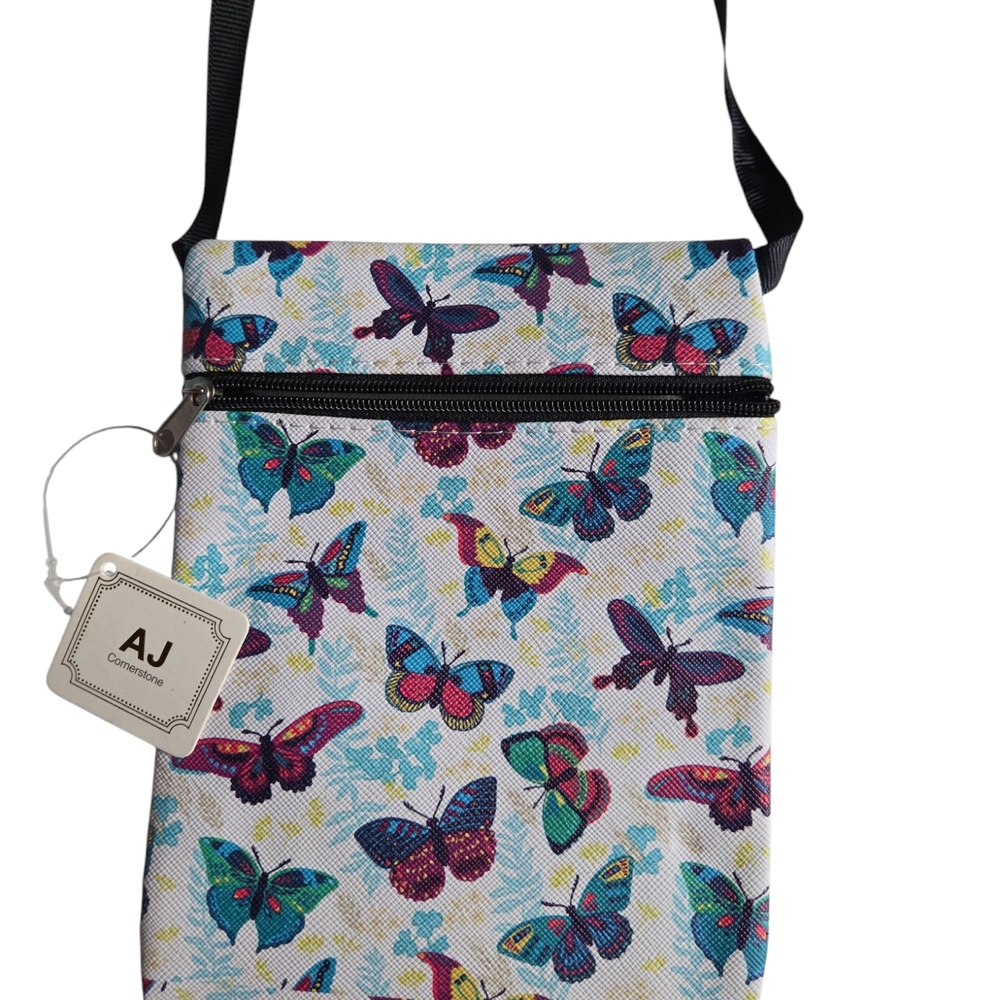 Butterfly Print Crossbody Bag - Picture 2 of 3